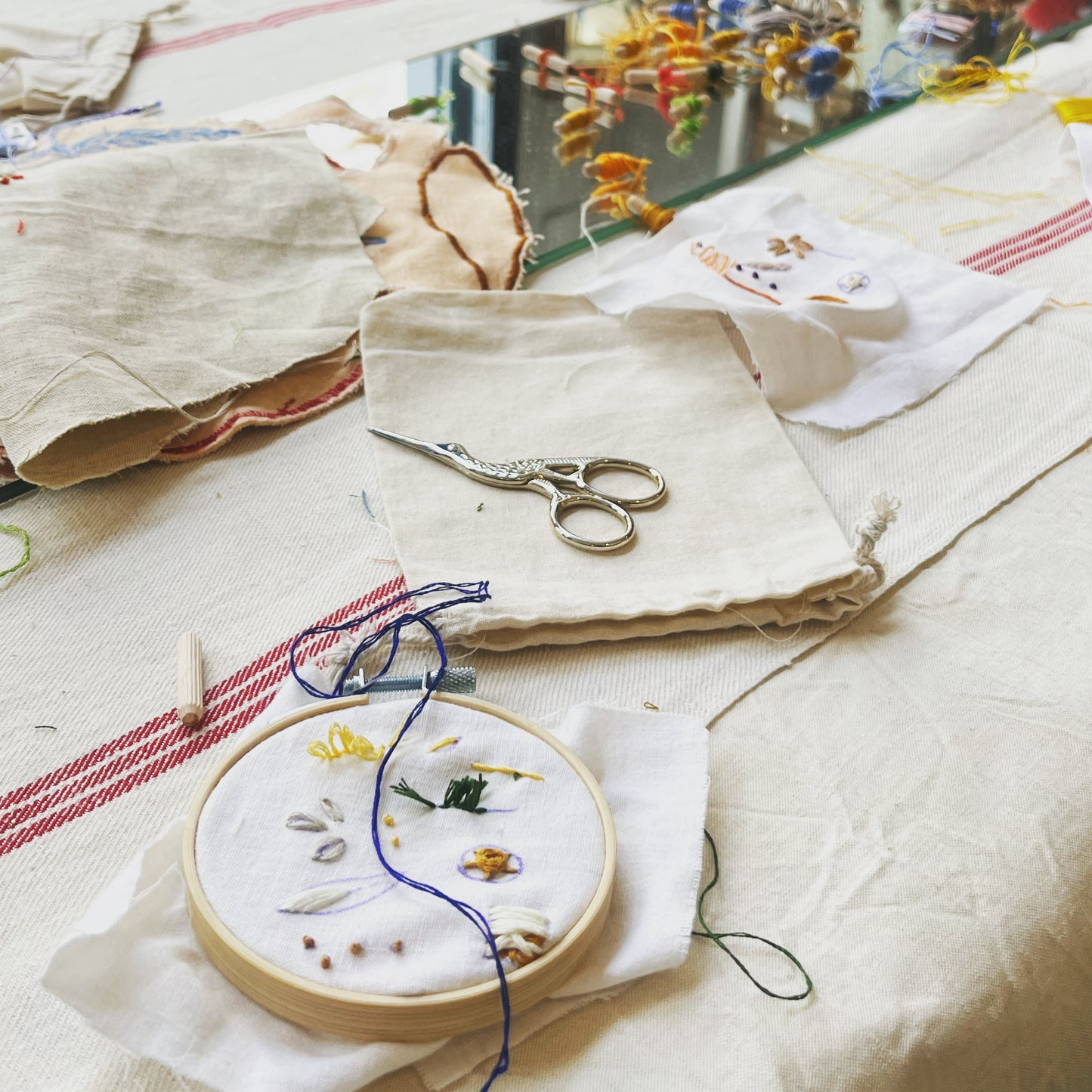 🌻Aprende a bordar desde 0 tus próximas servilletas favoritas