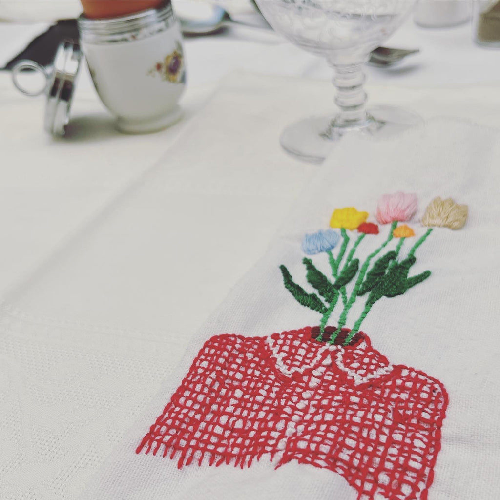 🌻Aprende a bordar desde 0 tus próximas servilletas favoritas