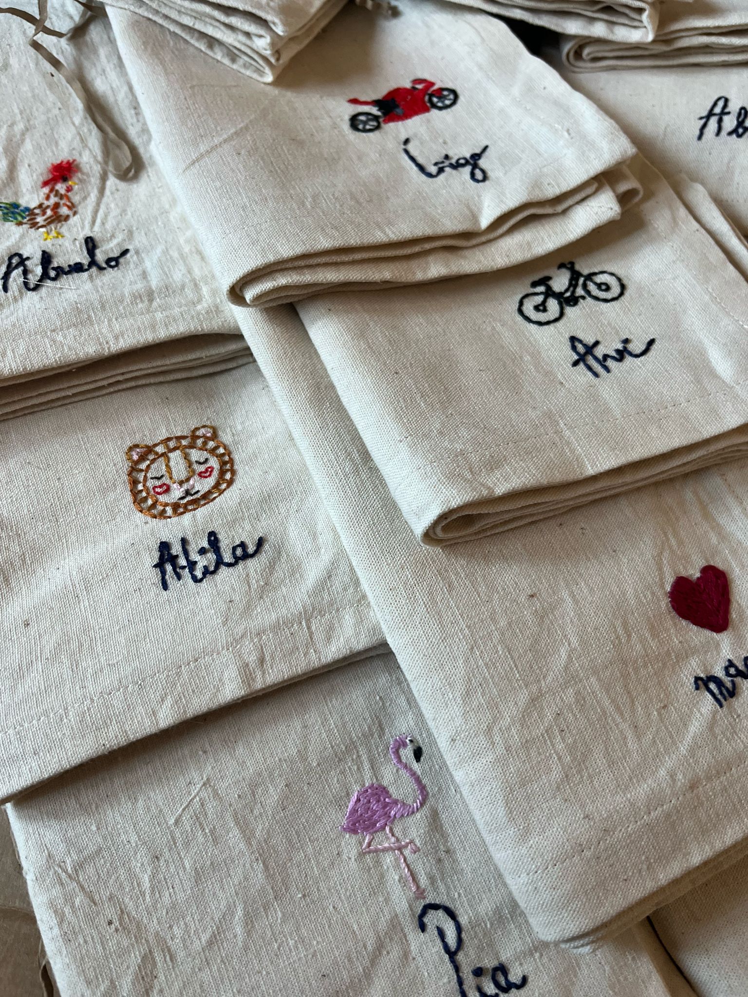 🌻Aprende a bordar desde 0 tus próximas servilletas favoritas